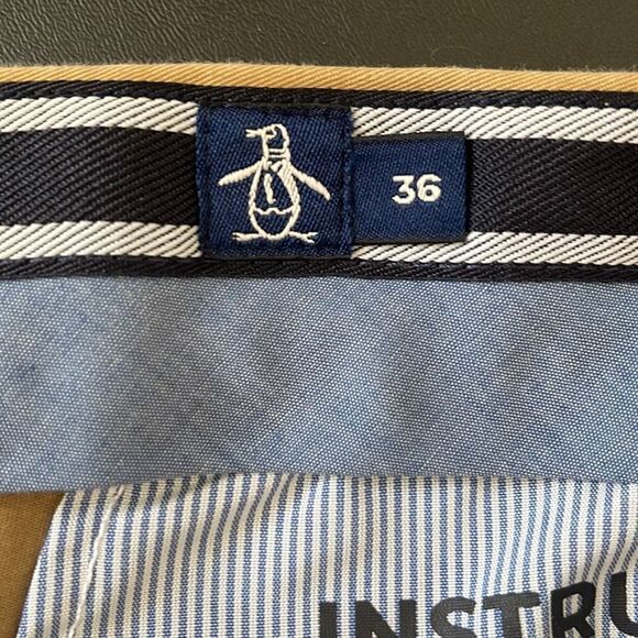 Original Penguin by Munsing Wear Khaki/Chino Slim Fit Shorts. Men’s Size 36. Tan - Picture 5 of 8